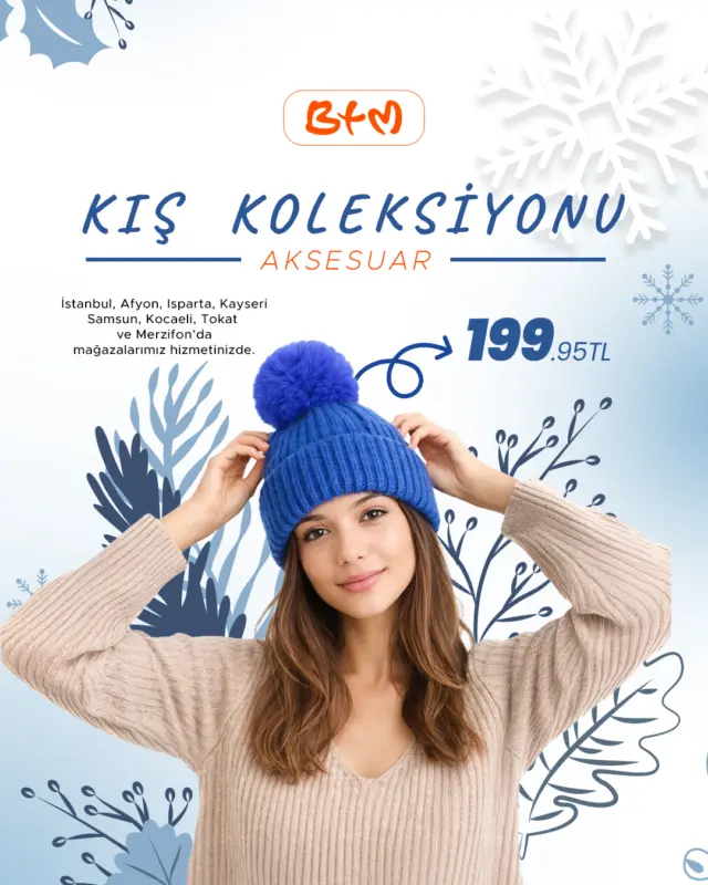 ❄️ Kış stilinin tamamlayıcıları BTM’de!
Bere, şal ve atkı modelleriyle soğuğa karşı hem sıcak hem şık bir duruş.
Yumuşak dokular, zamansız renkler ve günlük kullanıma uygun seçenekler mağazalarımızda.
📍 Tüm mağaza adreslerimiz:
https://www.btmmoda.com/btm-magazalarimiz/
🛍️ Sadece mağazalarımızda satış vardır. Online satışımız yoktur.