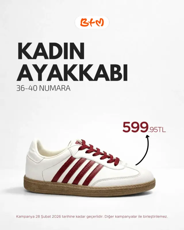 Adım adım tarz, adım adım avantaj! 🧡
BTM’de kadın ayakkabılarında yepyeni modeller şimdi mağazalarda.
Şıklığı yakala, bütçeni yorma.

📍 Mağazalarımız: https://www.btm.com/btm-magazalarimiz