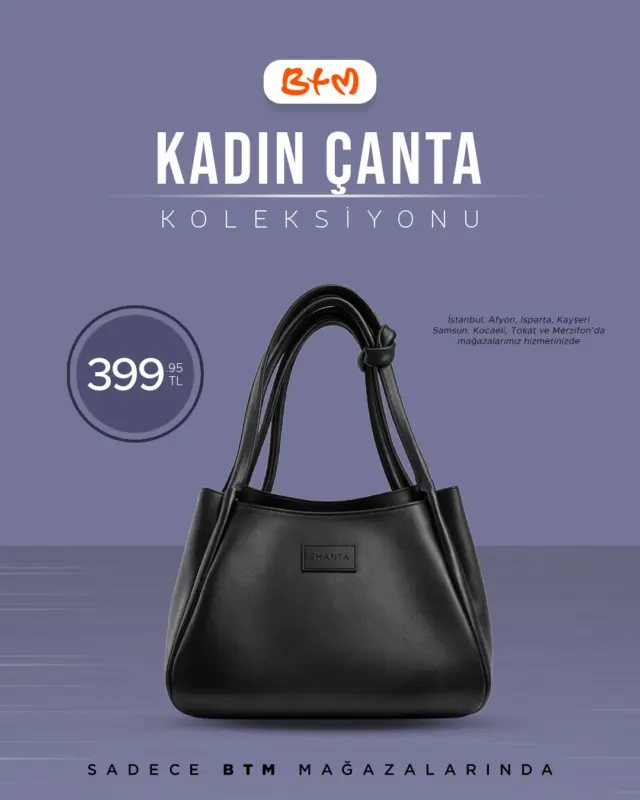 Yeni Sezon Kadın Çanta Koleksiyonu BTM’de!

Minimal, modern, güçlü…
Her kombine uyum sağlayan modeller şimdi BTM’de seni bekliyor!

👜 Günlük şıklık
👜 Özel kombinler
👜 Sezonun en trend renkleri

🚨 Bu fiyatlar uzun sürmez, kaçırma!

📍 Sana en yakın BTM mağazasını keşfet: https://www.btm.com/btm-magazalarimiz
