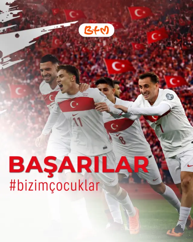 Bizim Çocuklar sahada, kalbimiz onlarla!

Ay-yıldızlı formayla mücadele eden Milli Takımımıza başarılar diliyoruz.
Heyecanımız bir, inancımız tam!

Haydi Bizim Çocuklar!