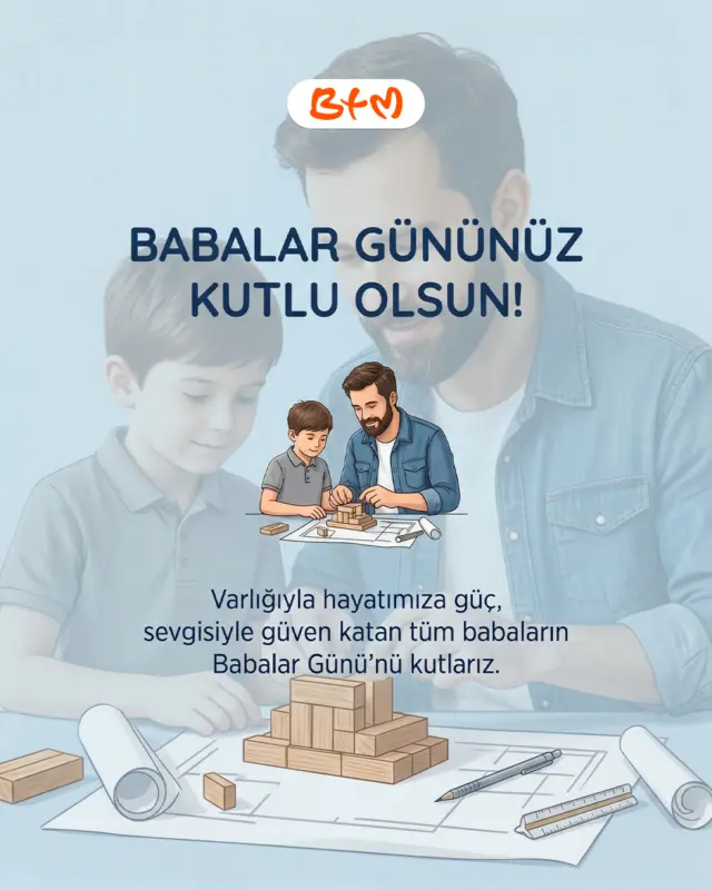 BABALAR GÜNÜNÜZ KUTLU OLSUN!

Varlığıyla hayatımıza güç, sevgisiyle güven katan tüm babaların Babalar Günü’nü kutlarız.